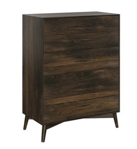 Cullen Mid-Century Modern 5-Drawer Chest of Drawers
