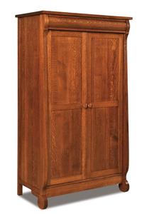 Lydia Classic Sleigh Wardrobe Armoire