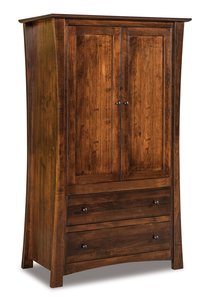 Isaiah Custom Hardwood Armoire