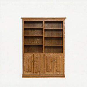 Orin 48" Wide Traditional Bookcase with Optional Doors