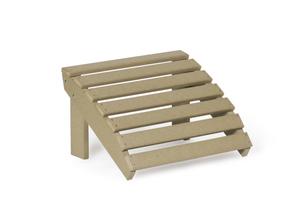 Leisure Lawns Poly Outdoor Ottoman Footrest - Quick Ship