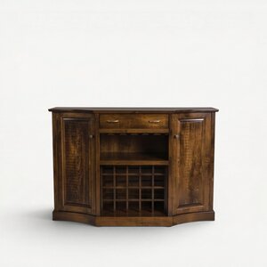 Alicante Solid Wood Bar and Wine Cabinet