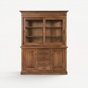Monet Contemporary Sideboard and Hutch with Sliding Doors