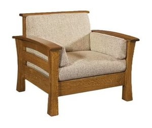 Leavenworth Wood Frame Lounge Chair