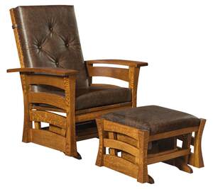 Leavenworth Glider Chair with Wood Frame