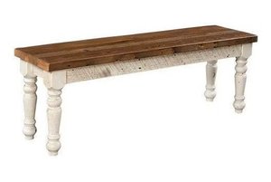 Reclaimed Barnwood Farmhouse Bench