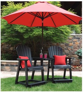 Berlin Gardens Comfo-Back Patio Bar Chair Set