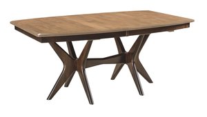 Solid Wood Luckenbach Modern Trestle Dining Table