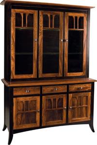 Emily 3 Door Hutch and Buffet - Quick Ship