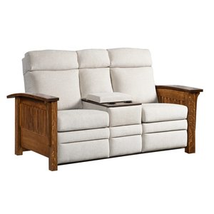 Hartsville Mission Loveseat Sofa with Recliners