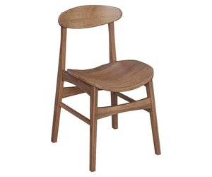 Solid Wood Lake View Mid-Century Modern Dining Chair