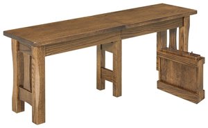Handcrafted Santa Clarita Backless Dining Bench