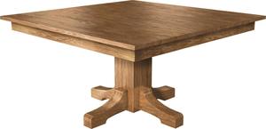 Square Mission Single Pedestal Dining Table