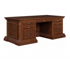 Solid Wood Stonespire 82" Executive Desk