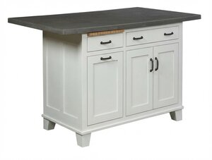 Solid Wood 48" Kitchen Island - Custom Options