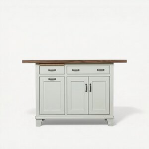 Solid Wood 48" Kitchen Island - Custom Options