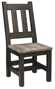 Rustic Rough-Cut Maple Wood Dining Chair