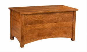 Amish Solid Wood Claremont Mission Blanket Chest