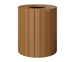 Berlin Gardens Outdoor Poly Lumber Trash Can - 32 Gallon