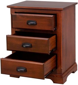 Charleston 3-Drawer Nightstand