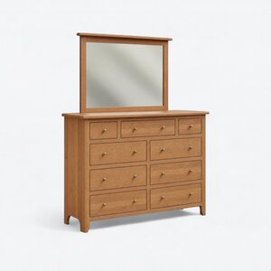 Mt. Osos 9-Drawer Dresser with Optional Mirror - Quick Ship