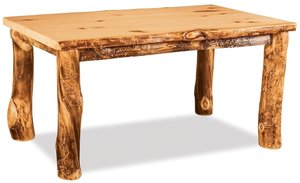 Rustic Log Rectangular Dining Table