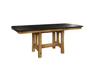 Oak Wood Santa Clarita Trestle Extension Table - Quick Ship