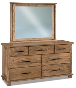 Modern Farmhouse 7-Drawer Dresser with Optional Mirror