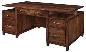71" Roosevelt Contemporary Executive Desk with Lift Top Option