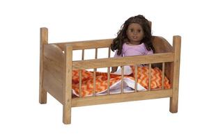 Pine Wood Toy Doll Crib