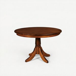 Handcrafted Aurora Maple Wood Single Pedestal Extension Dining Table - Quick Ship