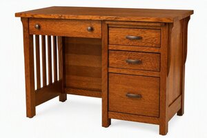 Churchill Mission Solid Wood Desk with Storage