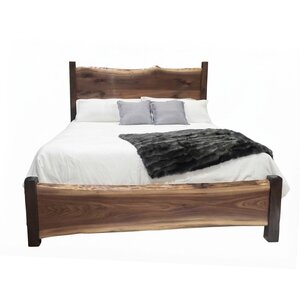 Big Creek Hickory Log Bed with Live Edge