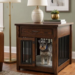 Macy Pet End Table with Door and Top Drawer