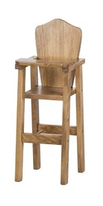 Children's Play Furniture Wood Doll High Chair