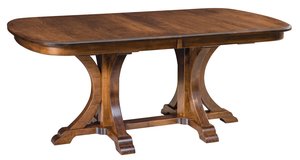 Solid Wood Lockhart Double Pedestal Dining Table