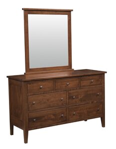 Solid Wood Chelsea 59" Dresser with Optional Mirror