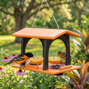 Poly Double Oriole Bird Feeder