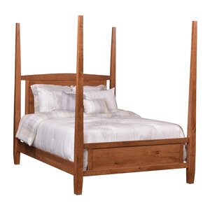 Handcrafted Solid Wood Rosewood Four Poster Bed