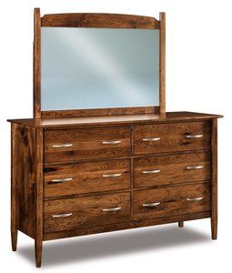 Macey Custom 66" Dresser with Optional Beveled Mirror
