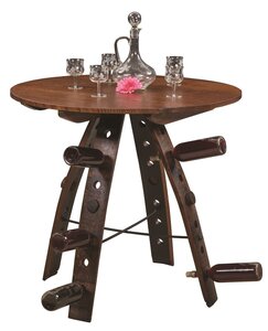 36" Barrel Stave Table