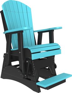 LuxCraft 2' Adirondack Balcony Poly Glider Chair