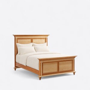 Beethoven Solid Wood Panel Bed