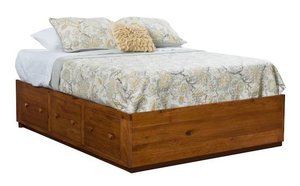 Tall Platform Bed with Storage Drawers