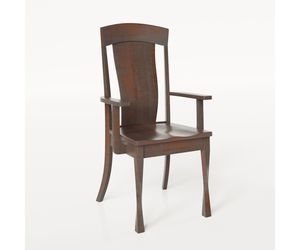Handcrafted Howard Modern Twisted Leg Dining Chair