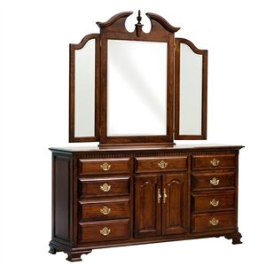 Rosemary Traditional Solid Wood 72" Dresser with Optional Mirror
