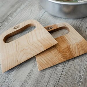 Maple Wood Baker's Bench Dough Knife In-Stock