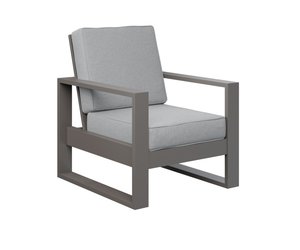 Berlin Gardens Marine Grade Poly Nordic Modern High Back Lounge Chair