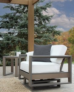 Berlin Gardens Marine Grade Poly Nordic Modern Upholstered Rocker Lounge Chair