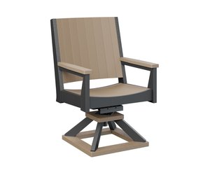 Berlin Gardens Mayhew Chat Poly Swivel Rocker Dining Chair